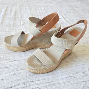 Tory Burch Cream Espadrille Sandals